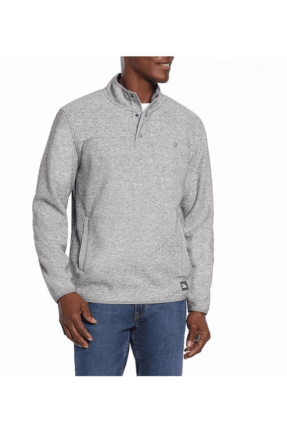 Men's Sweater Fleece Heather Gray Small