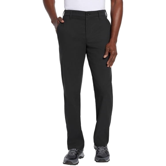Eddie Bauer Men's Tech Chino Pant – Lightweight Water-Resistant Stretch, Active Fit Casual Outdoor Hiking Travel Pants (Black, 36Wx32L)