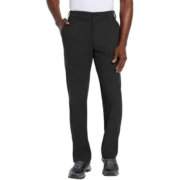 Eddie Bauer Men's Tech Chino Pant – Lightweight Water-Resistant Stretch, Active Fit Casual Outdoor Hiking Travel Pants (Black, 36Wx32L)