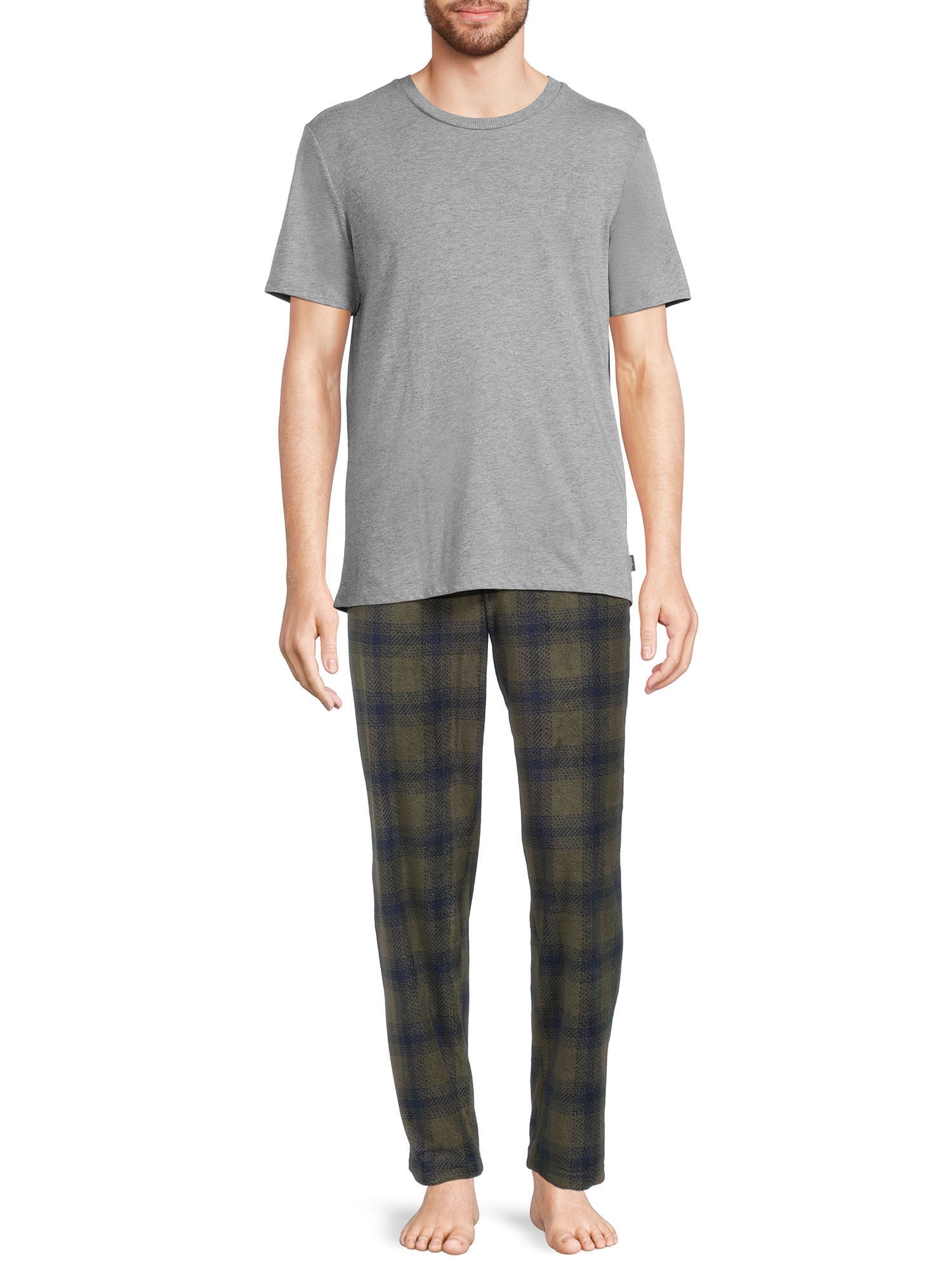 Eddie Bauer Men s Tee and Fleece Pants Sleep Set 2 Piece Walmart