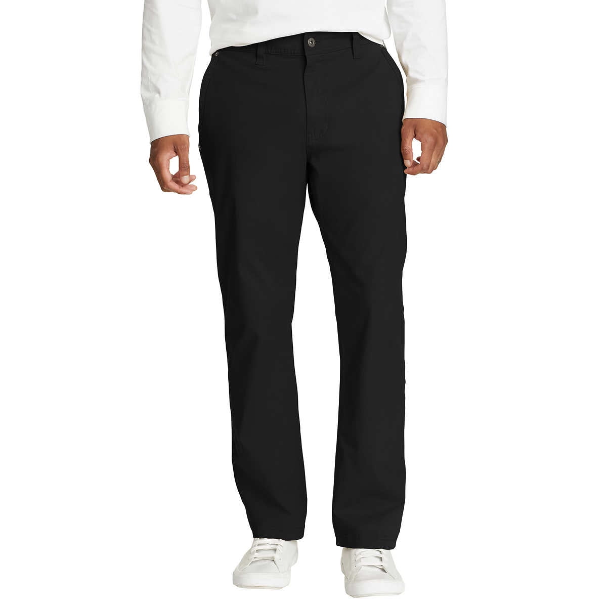 パンツ Eddie Bauer 2tuck wide wool slacks W35 Eddie Bauer Men's Two-Way Stretch Canvas Utility Pants, Black 32 x