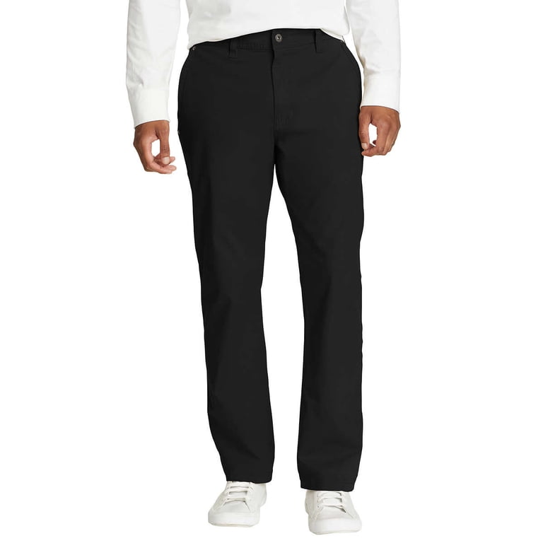 Eddie Bauer Men's Two-Way Stretch Canvas Utility Pants, Black 32 x