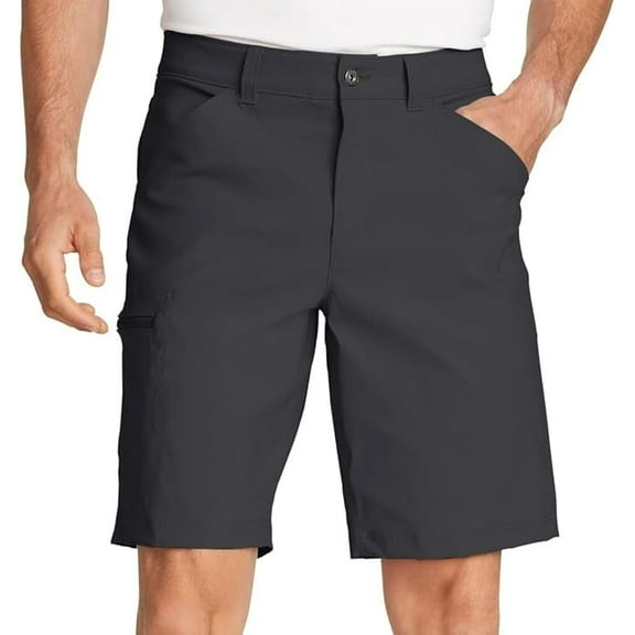 Eddie Bauer Men’s UPF 50 Classic Fit Stretch Lightweight Tech Short (Black, 36)