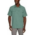 thumbnail image 1 of Eddie Bauer Men’s UPF 50 Sun Protection Short Sleeve Relaxed Fit Woven Tech Shirt (Green, X-Small), 1 of 6