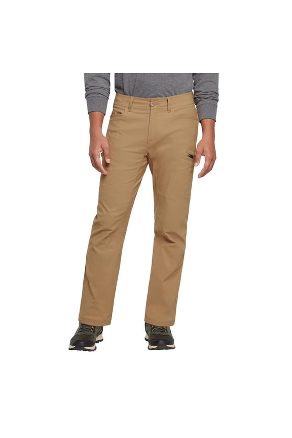 Men's Warm Stretch Pants (Khaki, 36W x 32L)