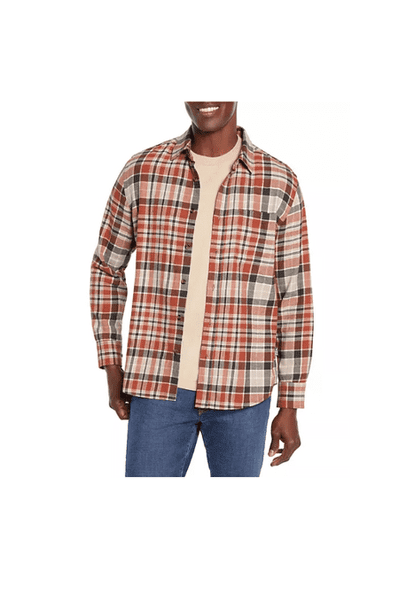 Men's X-Large Clay Como Plaid Flannel Shirt