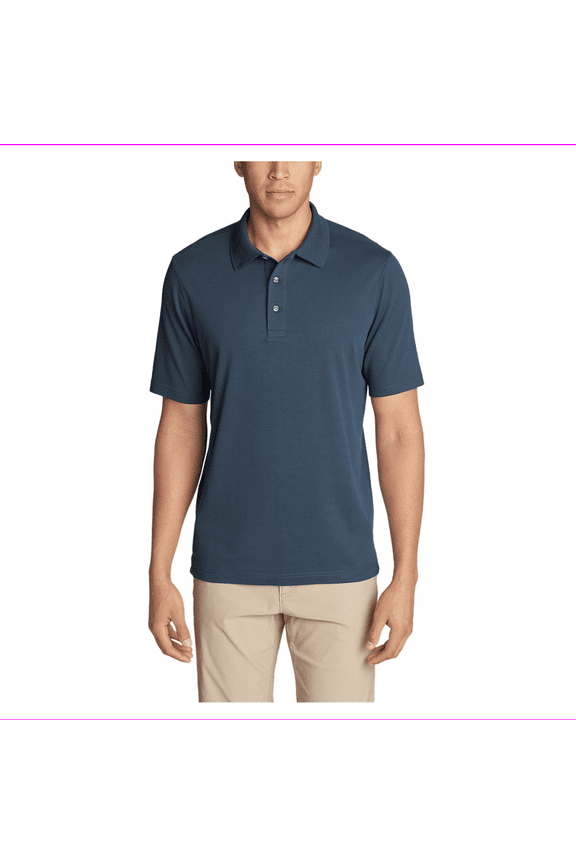 Men's classic fit Short Sleeve Polo Shirt M/DUSTED INDIGO