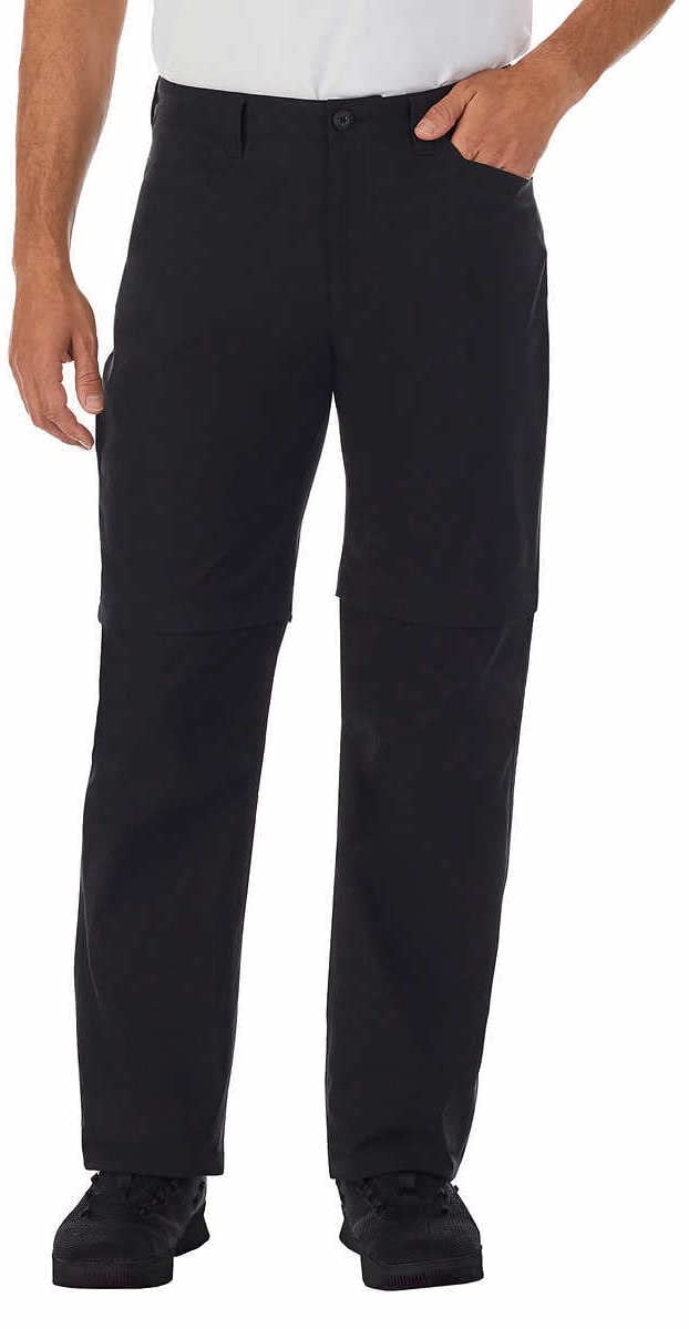 Eddie Bauer Mens Lightweight Convertible Pant (Black 34x32