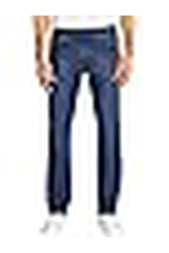 Mens Regular Fit Stretch Jean (Dark Blue, 32W x 30L)