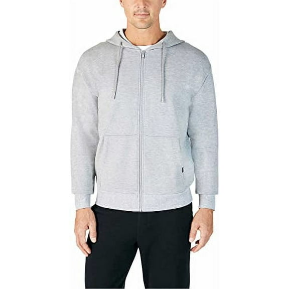 Eddie Bauer Mens Super Soft Heavyweight Full Zip Fleece Hoodie (Gray, XX-Large)