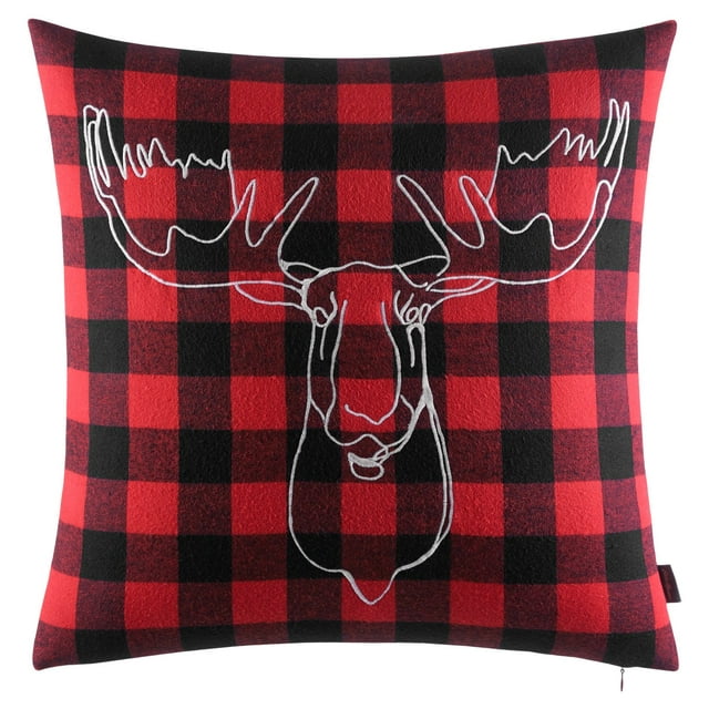 Eddie Bauer Moose Head Square Throw Pillow