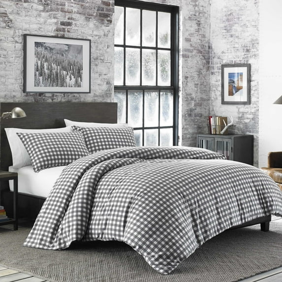 Eddie Bauer Preston Grey Comforter Set, King