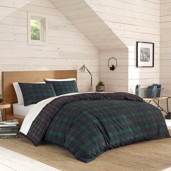 Woodland Tartan Duvet Cover Set by Eddie Bauer
