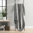 thumbnail image 1 of Eddie Bauer Signature Solid Dark Grey Ultra Soft Plush 60X50 Throw Blanket, 1 of 8