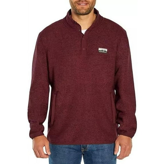 Eddie Bauer Sweater Fleece Heather Tawny Port XXXL