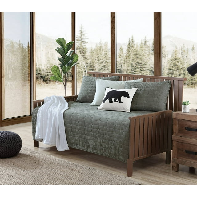 Eddie Bauer Troutdale Solid Green Daybed Bonus Set