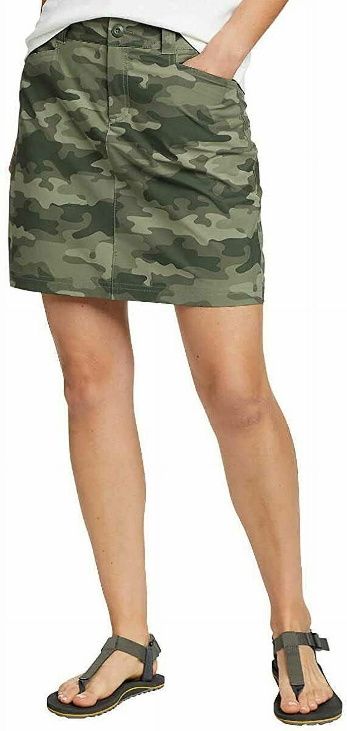 Eddie Bauer Women's Adventurer 2.0 Skort - 8-Inch Inseam, 100% Polyester, Black