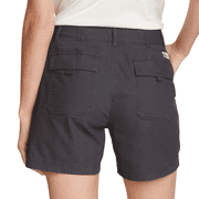 Eddie Bauer Womens Ripstop Short, Black, 12