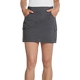 thumbnail image 1 of Eddie Bauer Women's Christine Build-in Shorts Cargo Pockets Stretch Skort (Gray, L), 1 of 4