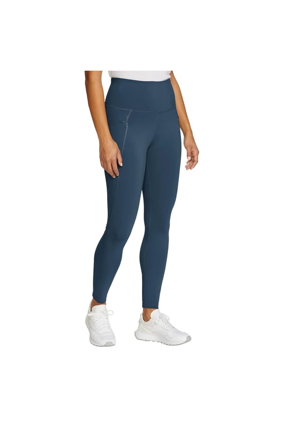 Women's Comfort Stretch Moisture Wicking Trail Legging Tight with Pockets (US, Alpha, X-Large, Regular, Regular, Blue)