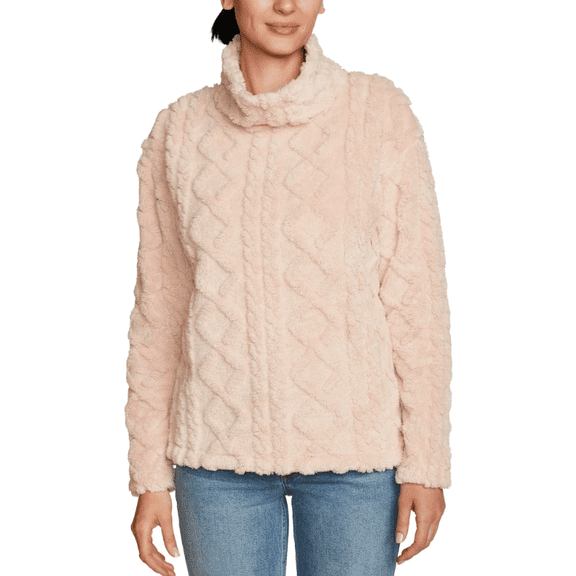 Eddie Bauer Women's Cozy Pullover Pink XXL