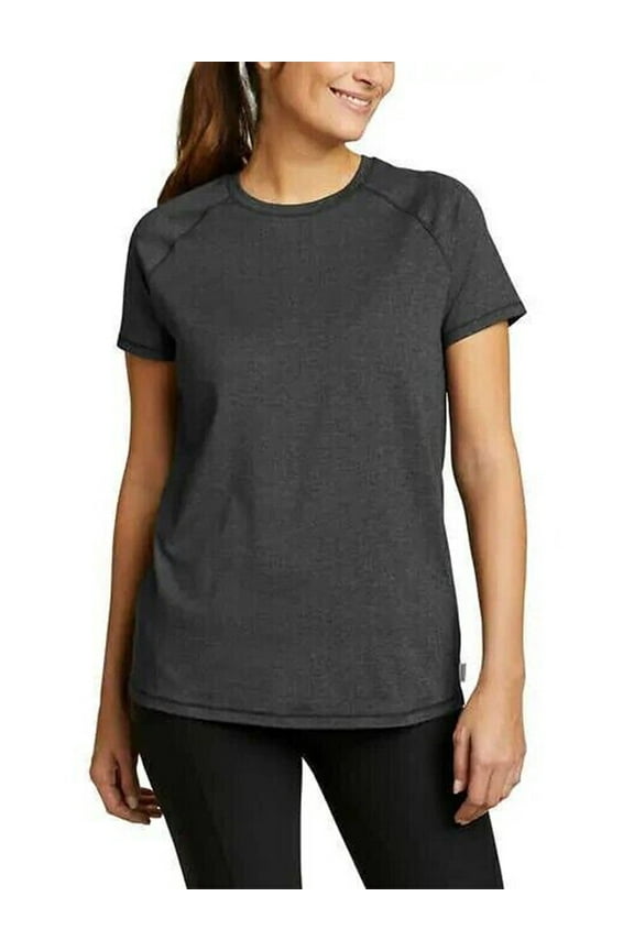 Women's Crewneck Active Tee (Black, XXL)