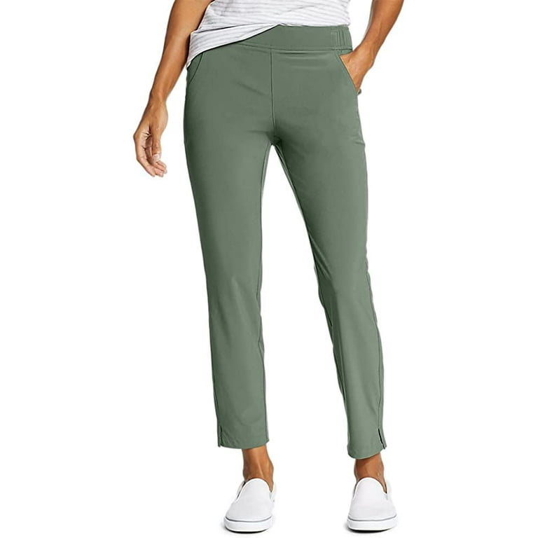 Eddie Bauer Women's Departure Ankle Pants (Mineral Green,XXL