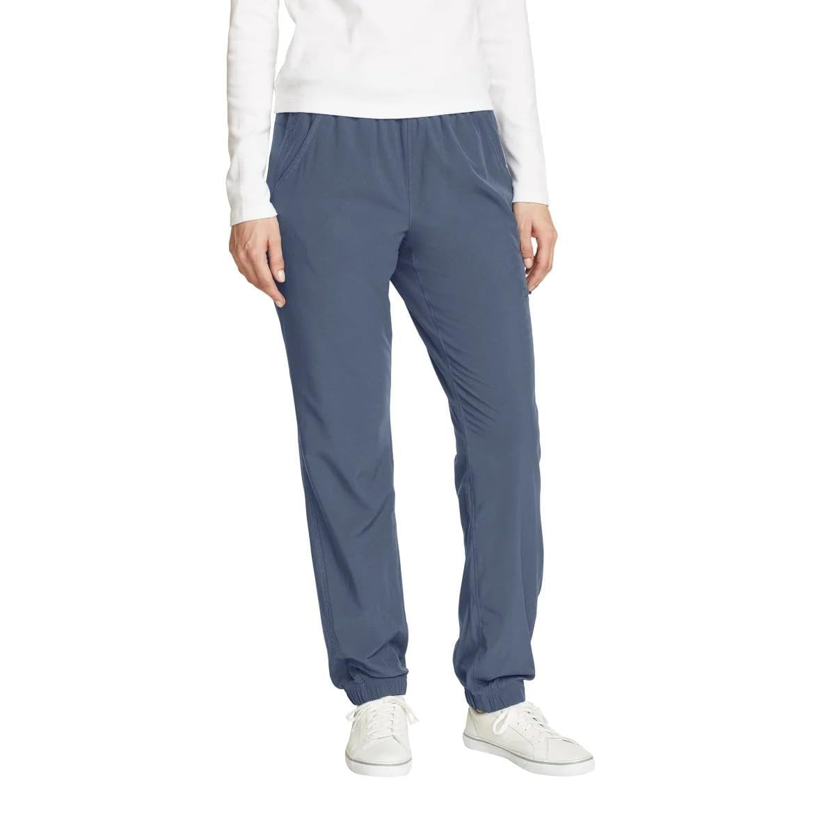 Pantaloni Donna Eddie Bauer Taglia 8 – Neri, Fodera In Pile, Stormrepel, UPF 50 – Per Escursioni
