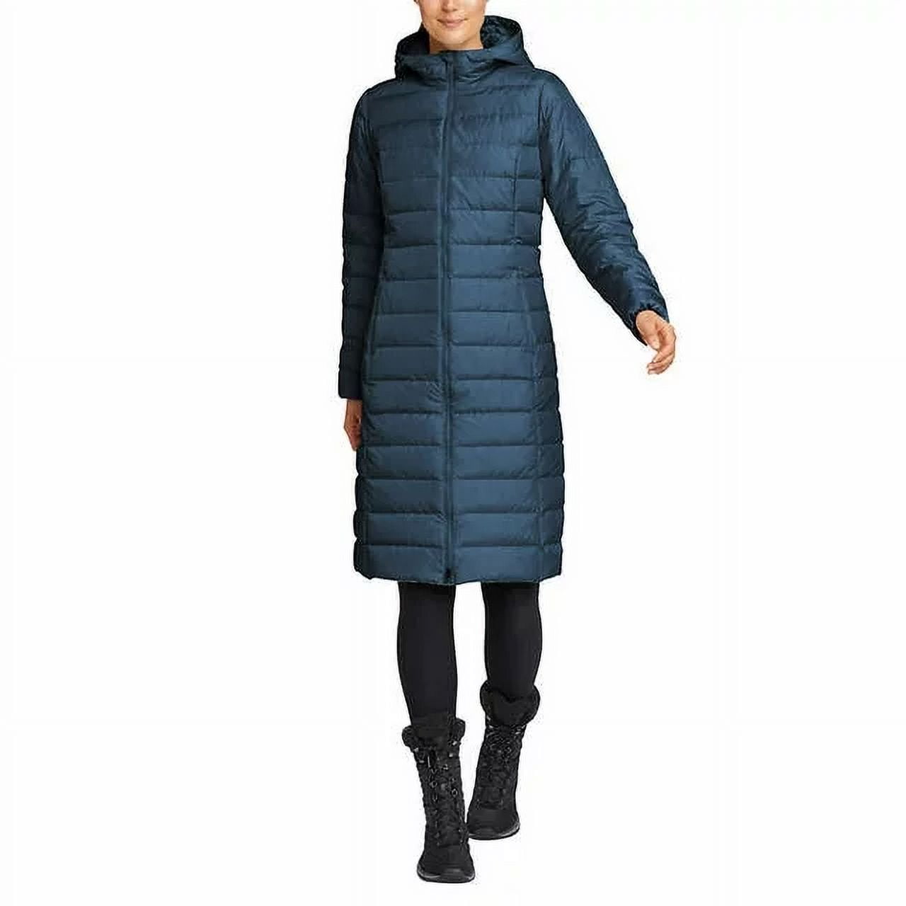 Eddie Bauer Women's Hooded Down Duffle Long Coat XS Blue - Walmart.com