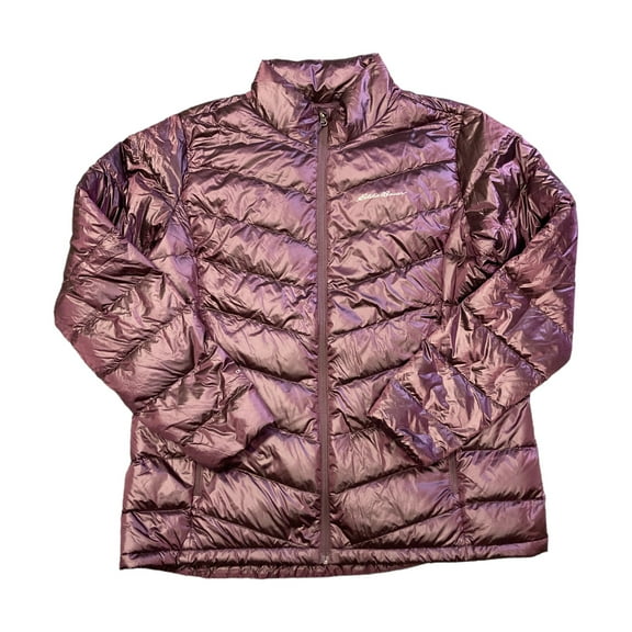 Eddie Bauer Women's Lightweight Stormrepel Down Packable Jacket (Iridescent Plum, L)