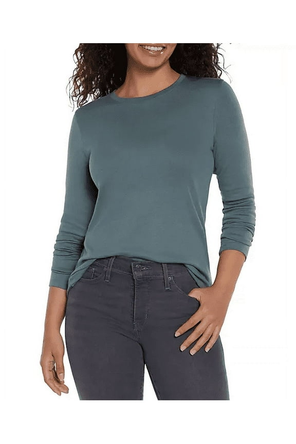 Women's Long Sleeve Crewneck Tee X-Small LT Harbor