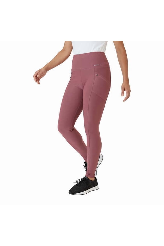 Women's Midweight High Rise Trail Tight Leggings, Pink Rose Large