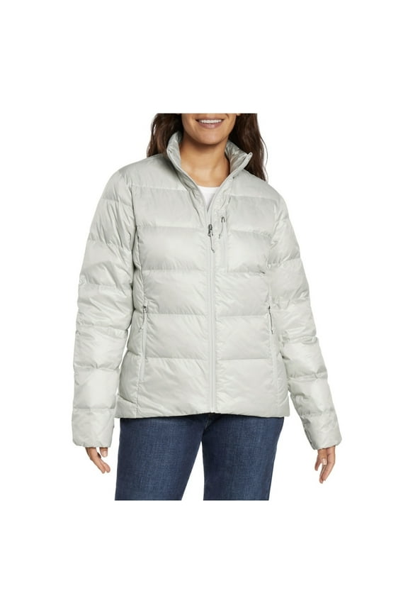 Women's Packable Puffer Coat Silver Shine XL