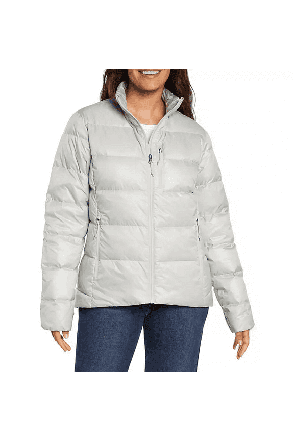 Women's Packable Puffer Jacket (Silver Shine, XXL)