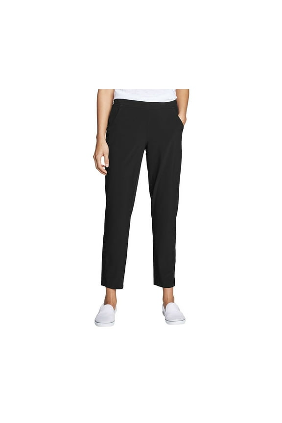 Women's Plus Sz Pants 3X Ladies' Ankle Length w/ Pockets Black