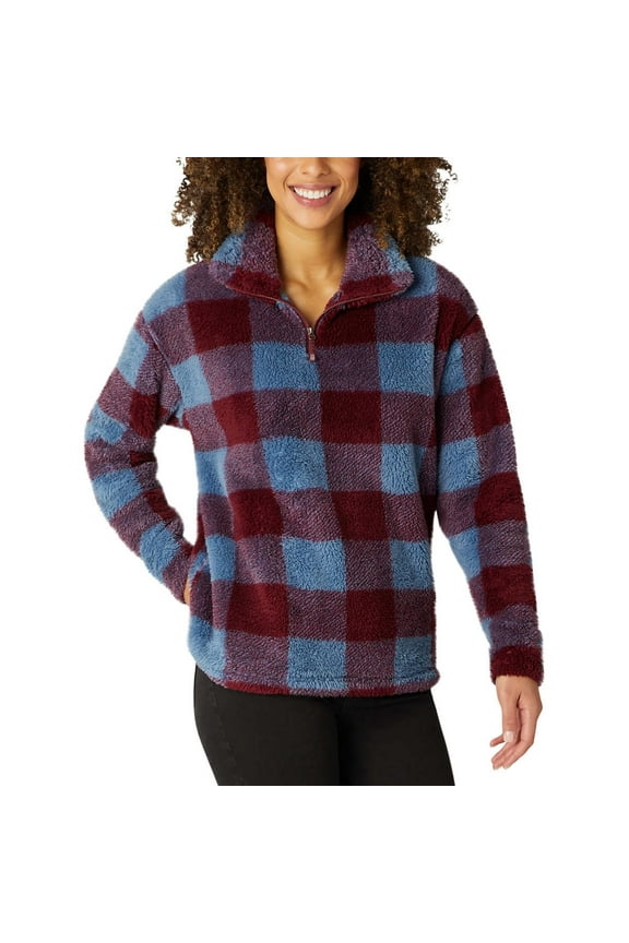 Womens Plush Fuzzy Fleece Color Purple Blue - Size XS