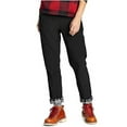 thumbnail image 1 of Eddie Bauer Women's Polar Fleece-Lined Pull-On Pants Size: 8, Color: Black/Plaid, 1 of 4