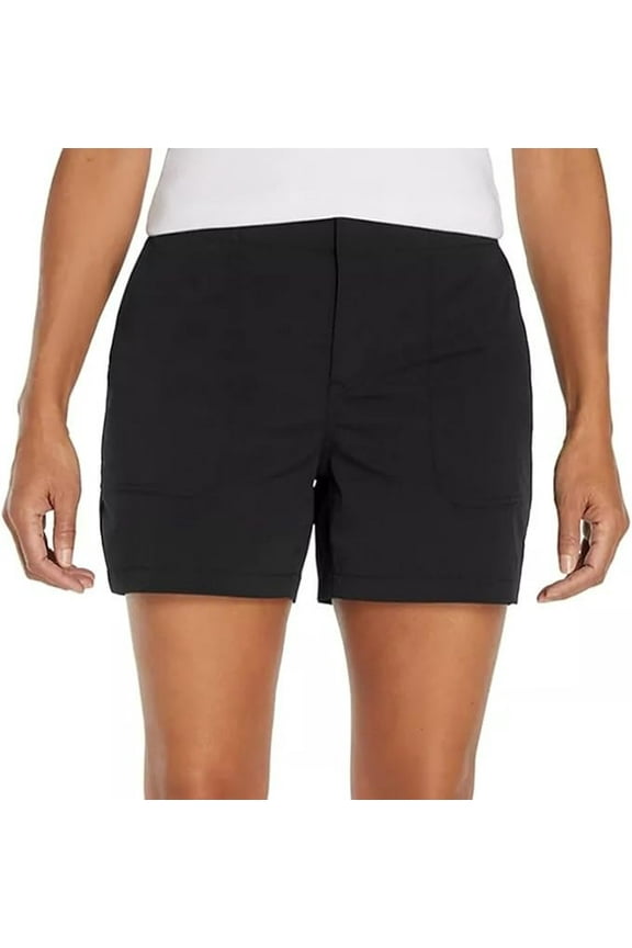 Women’s Regular Fit Lightweight Hiker Short (Black,16)