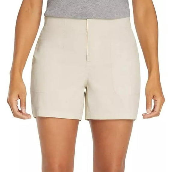 Eddie Bauer Women’s Regular Fit Lightweight Hiker Short (Cream,6)