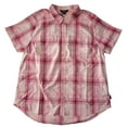 thumbnail image 1 of Eddie Bauer Women's Short Sleeve Moisture Wicking Adventure Shirt (Peach Starling Plaid, L), 1 of 3