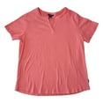 thumbnail image 1 of Eddie Bauer Women's Soft Easy Fit Short Sleeve V Neck Tee (Shell Pink, L), 1 of 2