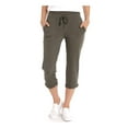 thumbnail image 1 of Eddie Bauer Women's Stretch Soft Cotton Blend Elastic Waistband Capri Pants, 1 of 2