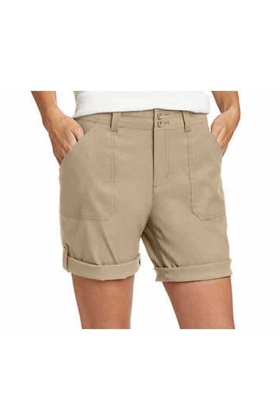 Eddie Bauer Women's Stretch UPF 50 Rolled Hem Adjustable Length Bermuda Short (1751714)