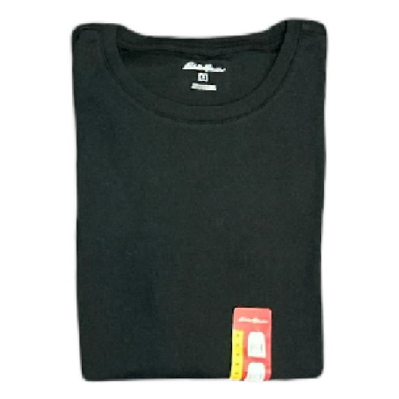 Eddie Bauer Women's Super Soft Stretch Long Sleeve Crew Neck T-Shirt (Black, S)