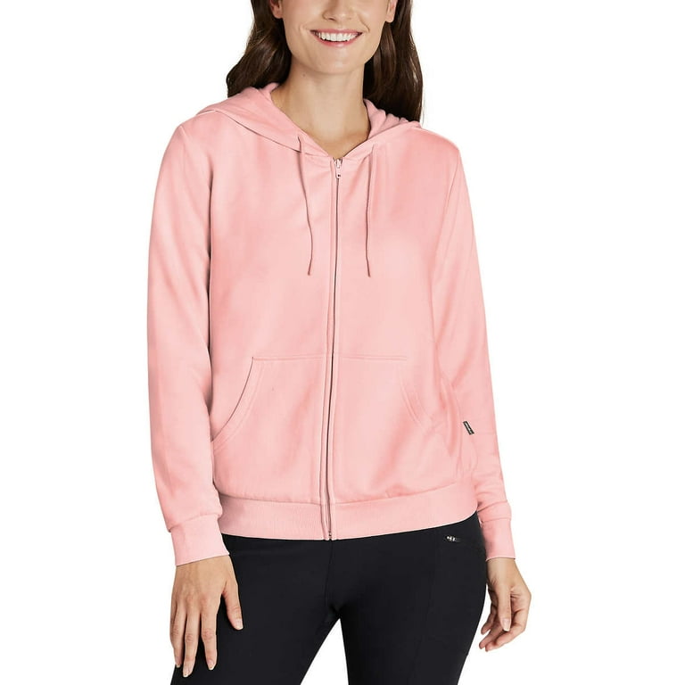 Eddie Bauer Women s Supersoft Full Zip Hoodie Jacket Size XL Color Pink