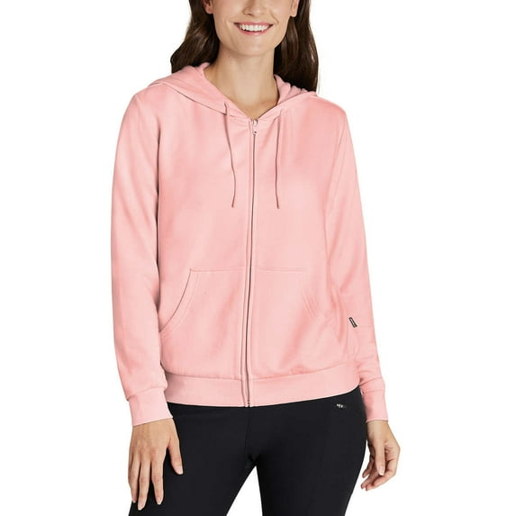 Eddie Bauer Women's Supersoft Full Zip Hoodie Jacket Size: XL, Color: Pink