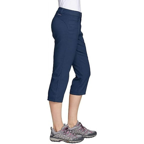 Eddie Bauer Women's Tech Capri Pants 1669561 (Blue, 10)