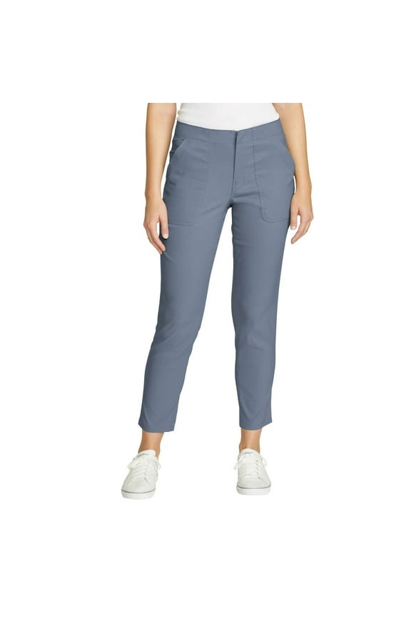 Women's UPF 50+ Performance Stretch Horizon Straight Ankle Pant (Blue, 4)