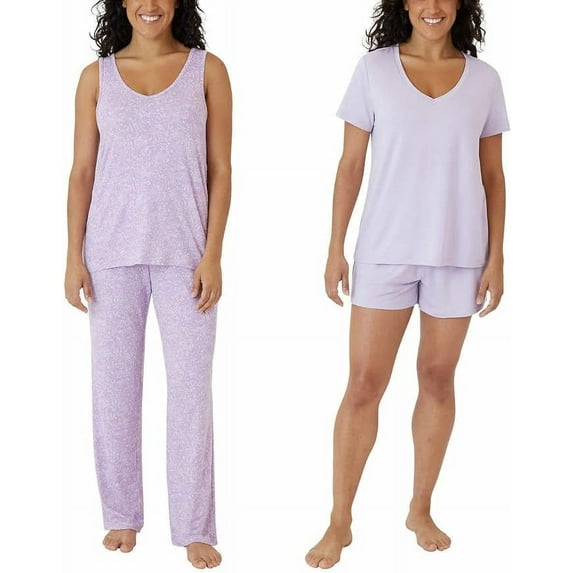 Eddie Bauer Womens 4-Piece Pajama Set Size: XXL, Color: Orchid