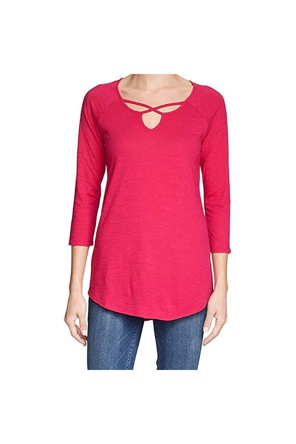 Womens Cross-Front Tunic Top